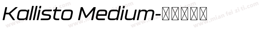 Kallisto Medium字体转换